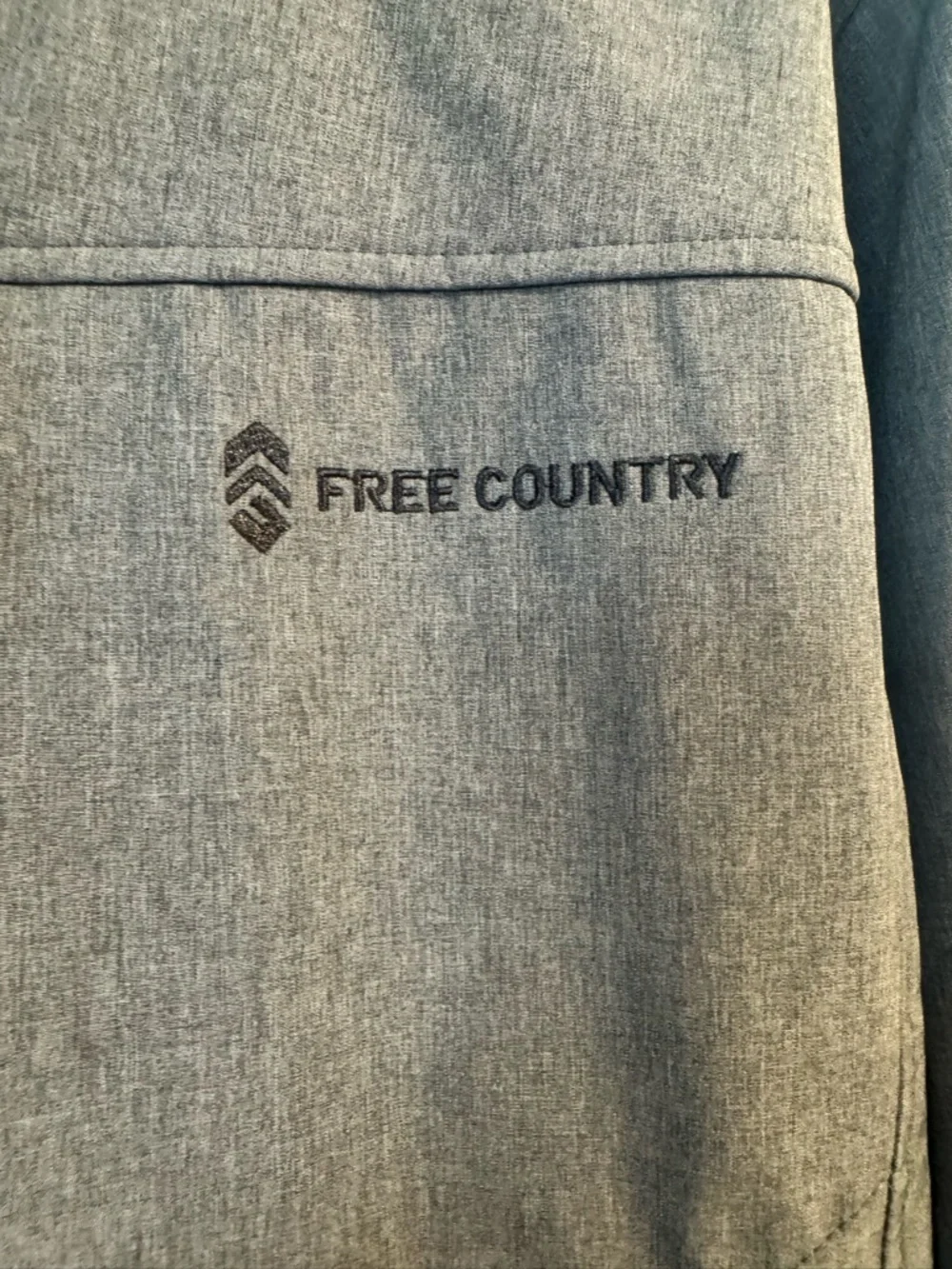 Free Country Men's Grey Heather Softshell Jacket USM